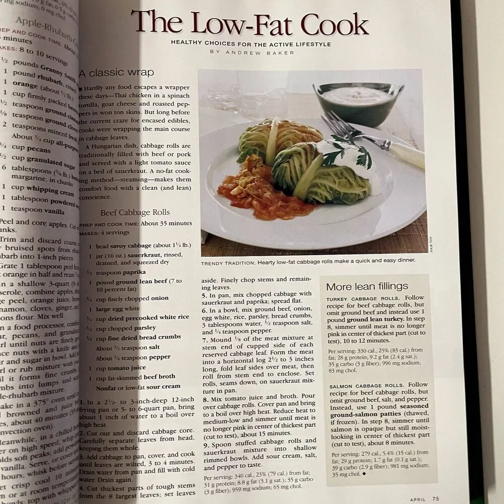 Sunset Recipe Annual 2000 Edition Hardcover Cook Book GUC